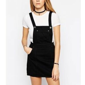 Entro Corduroy Overall Dress Skirt Racer Back L